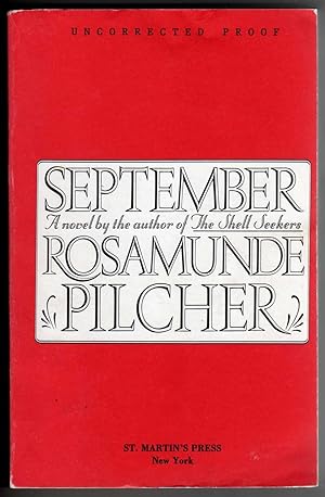 September [COLLECTIBLE UNCORRECTED PROOF COPY]