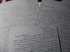 1976 - 1978 ARCHIVE OF HANDWRITTEN LETTERS BETWEEN FAMED WAR ARTIST TO NOTED GERMAN-AMERICAN PROF...