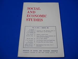Social and economic studies. Vol. 10 n°1