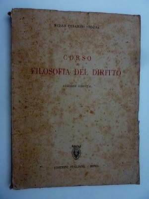 "CORSO DI FILOSOFIA DEL DIRITTO Edizione Ridotta"