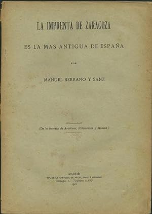 La imprenta de Zaragoza es la mas antigua de España