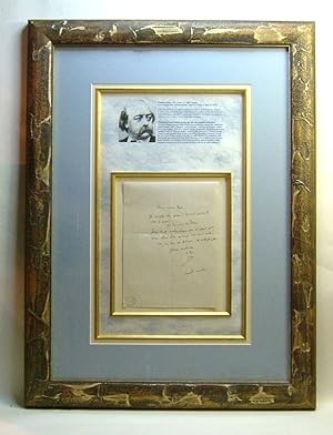 Original Autograph Letter Display