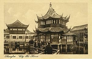 Postcard. Shanghai, City Tea House