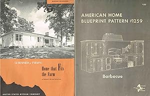 BLUEPRINT: Home that Fits the Farm, Number 3, 1952 (2) BLUEPRINT: Barbecue, #1259