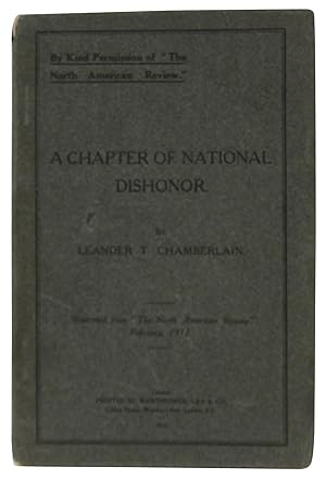A Chapter of Our National Dishonor