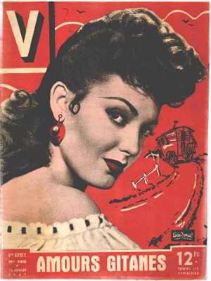 Revue V n° 145 / 13 juillet 1947 / photo de couverture linda darnell