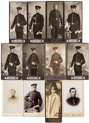 Collection of Twelve12 Cartes-de-Visite Military Portraits, circa 1905-1907, German Army. From Ge...