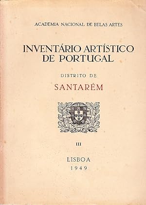 Inventário artístico de Portugal. Distrito de Santarém.