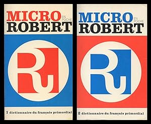 MICRO ROBERT En Poche : Dictionaire De Francaise Primoridal : 2 Volumes - Tome I, A-L, Tome II, M-Z