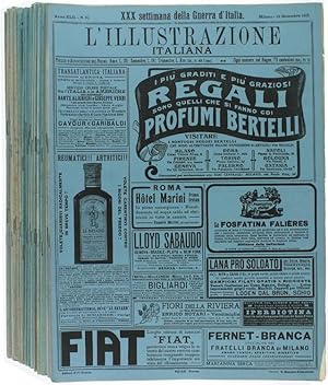 L'ILLUSTRAZIONE ITALIANA. Annata 1915. [52 fascicoli completi delle copertine azzurre]: