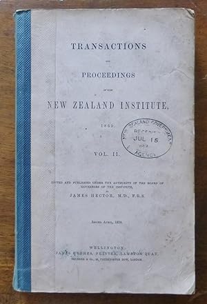 Transactions and Proceedings of the New Zealand Institute 1869, vol. II