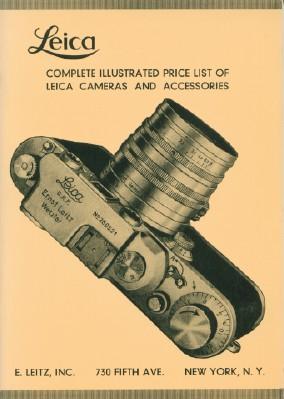 Leica Complete Illustrated Price List of Leica Cameras and Accessories