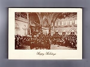 New York State Assemblyman Mike Bragman Christmas Card, 1995, with 1879 depiction of the Assemby ...