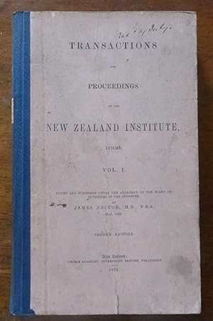Transactions and Proceedings of the New Zealand Institute 1868, vol. I
