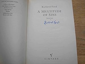A Multitude of Sins *** SIGNED ***
