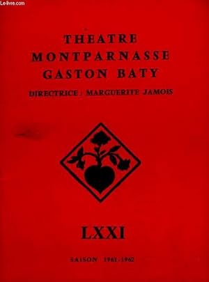 1 PROGRAMME - THEATRE MONTPARNASSE GASTON BATY - L'ARCHIPEL LENOIR