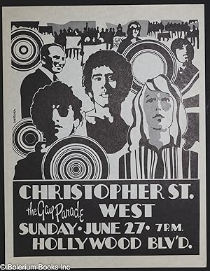 Christopher St. West: the Gay Parade, Sunday. June 27. 7pm, Hollywood Blv'd. [handbill]