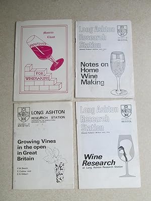 Long Ashton Research Station: Wine Research. Growing Vines in the Open in GB. Notes on Home Wine ...