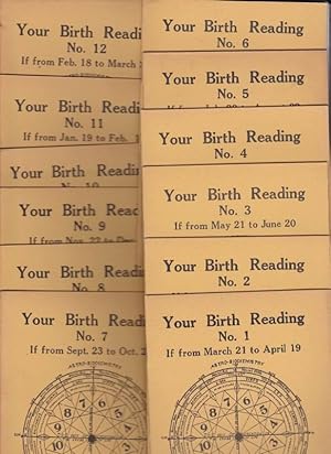 Your Birth Reading [Complete Set of Booklets No. 1-12]