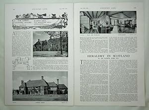 Original Issue of Country Life Magazine Dated Sep 29th 1934, with a Feature on A Lesser Country H...