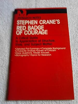 Stephen Crane's Red Badge of Courage (Monarch Notes)