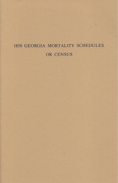1850 Georgia Mortality Schedules or Census