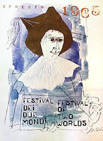 Spoleto. Festival Dei Due Mondi = Festival of Two Worlds [poster].