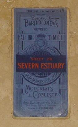 Bartholomew's Revised (Map) for Motorists & Cyclists - Sheet 28. Severn Estuary