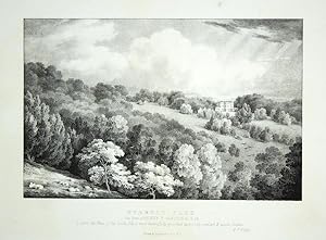 Two Fine Original Antique Lithograph's By G. F. Prosser Illustrating Norbury Park in Surrey, the ...