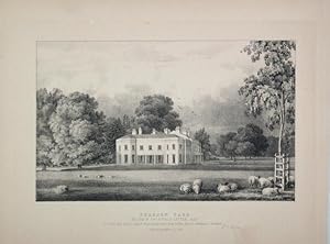 A Fine Original Antique Lithograph By G. F. Prosser Illustrating Shabden Park in Surrey, the Seat...