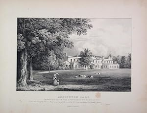 A Fine Original Antique Lithograph By G. F. Prosser Illustrating Addington Park in Surrey, the Se...