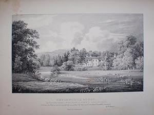 A Fine Original Antique Lithograph By G. F. Prosser Illustrating Betchworth House in Surrey, the ...