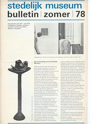 Stedelijk Museum Bulletin - Zomer 78
