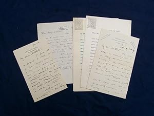Five signed letters to George H. Nettleton.