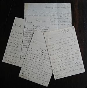 Five autograph letters to John Wilson Croker, circa 1817
