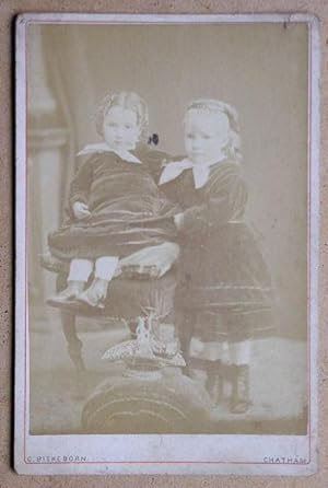 Cabinet Photograph: Portrait of Two Young Sisters.