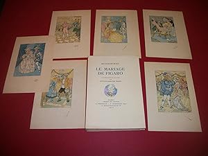 Le Mariage de Figaro, de Beaumarchais. Illustrations en couleurs de Gustave Adolphe Mossa. [Exemp...