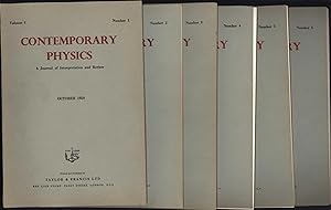 Contemporary Physics / A Journal of Interpretation and Review / October 1959 through August 1960