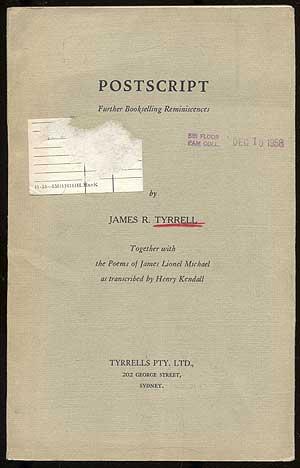 POSTSCRIPT: FURTHER BOOKSELLING REMINISCENCES