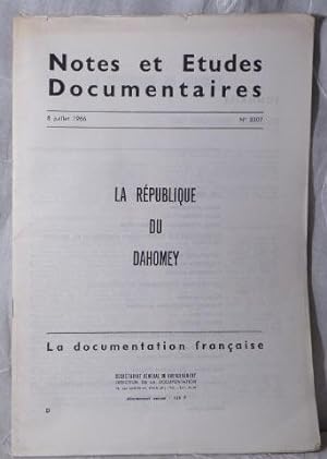 La Republique Du Dahomey (Notes et Etudes Documentaires No. 3307)