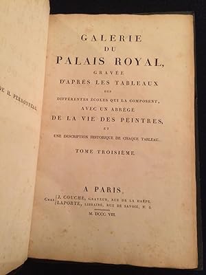 Galerie du Palais Royal: graveìe d’apreÌs les tableaux des differentes ecoles qui la composent: a...