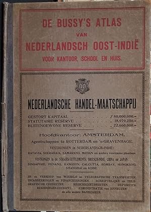 De Bussy's Atlas van Nederlandsch Oost-indie. Voor Kantoor, School en Huis. (Atlas of the Dutch E...