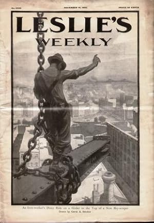LESLIE'S WEEKLY (VOL. CI, NO. 2624) Oldest Illustrated Weekly in the United States ( December 21,...