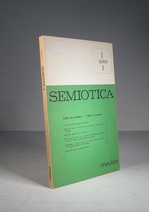 Semiotica. Vol. I (1) : Nos. 1-2