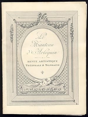 Le Manteau d'Arlequin : Revue artistique, théâtrale et mondaine . N° 12, samedi 6 décembre 1913