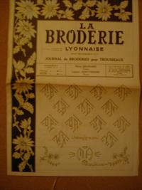 La Broderie Lyonnaise . 56° Année , n° 1106 . 1° Avril 1954