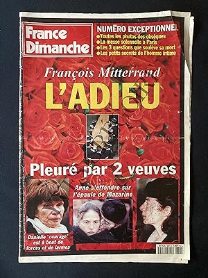 FRANCE DIMANCHE-EDITION SPECIALE FRANCOIS MITTERRAND L'ADIEU