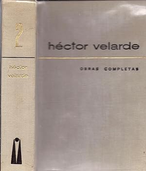 Obras Completas de Hector Velarde Segundo Tomo Yo Quiero Ser Filosofo, El Diablo y La Tecnica, El...