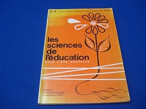 Les Sciences de l'Education pour l'Ere Nouvelle. N°2-3