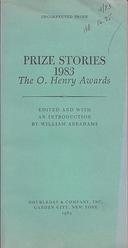 PRIZE STORIES 1983. THE O. HENRY AWARDS